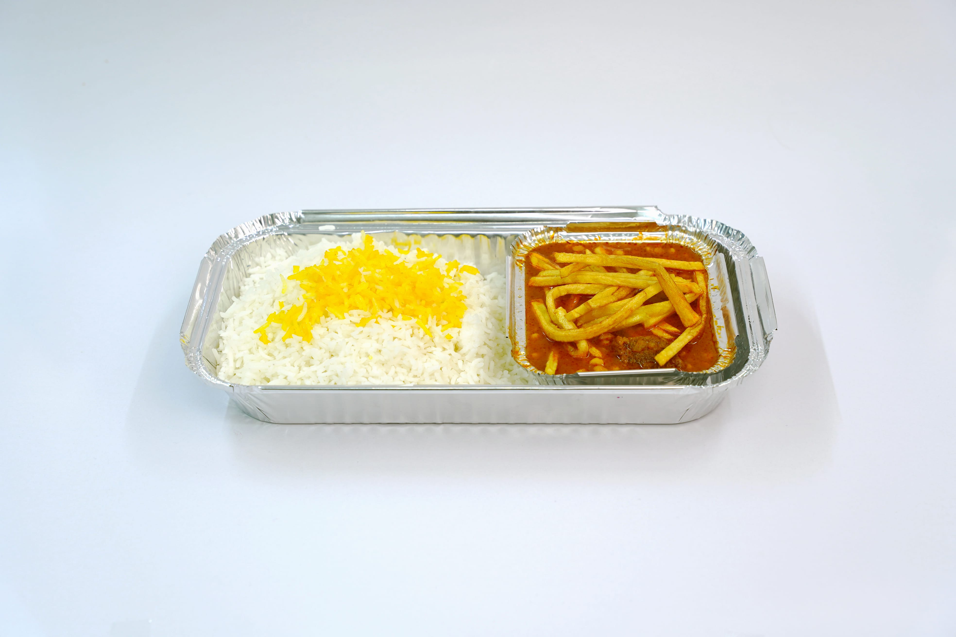 **شنبه ها** چلو خورشت قیمه سیب زمینی
