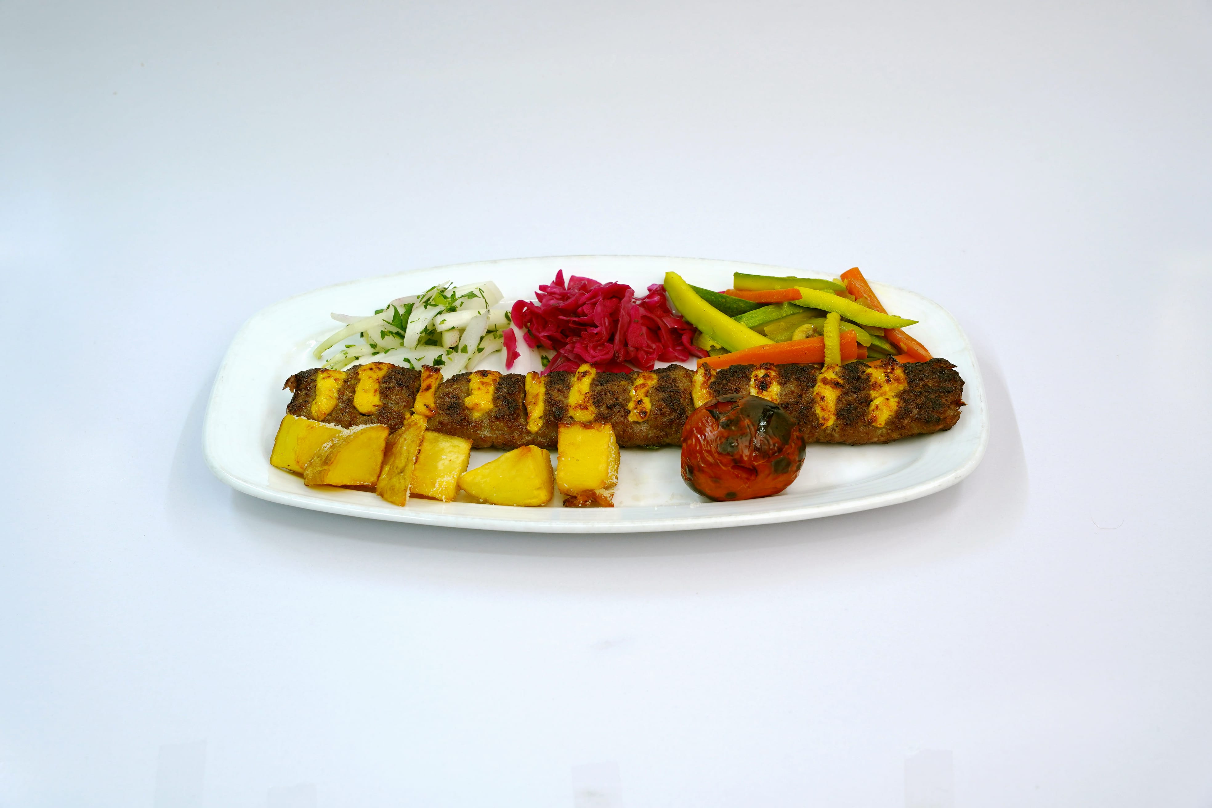 خوراک کباب لقمه نگین دار