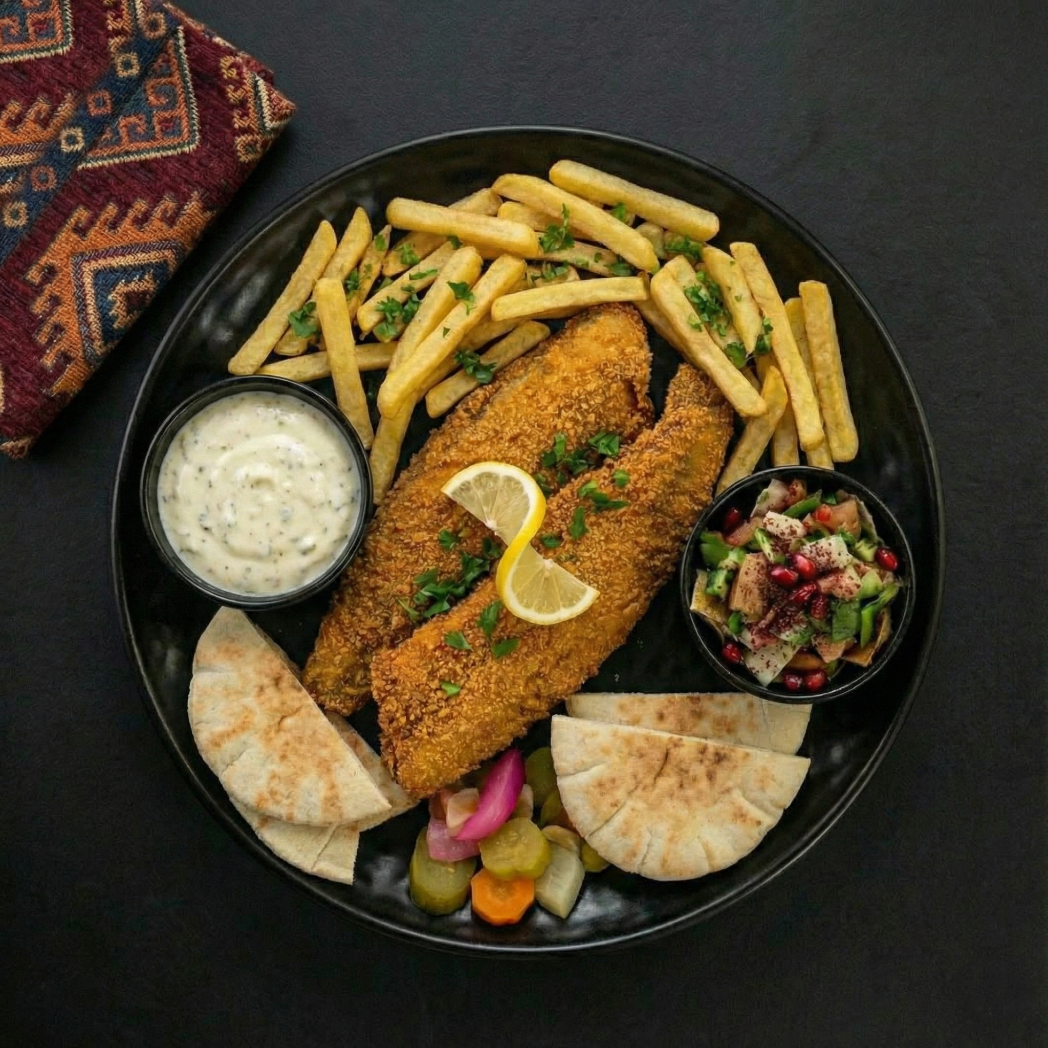 ماهی غزل کبابی